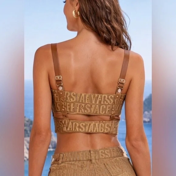 VERSACE BODICE TOP WITH ALLOVER LOGO
Style ID - Picture 5 of 16